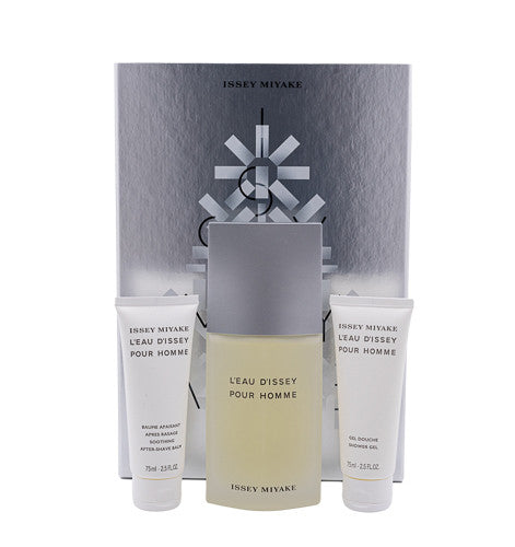 L'eau D'Issey by Issey Miyake 3pc Gift Set EDT 4.2 oz + Shower Gel 2.5 oz + After Shave Balm 2.5 oz