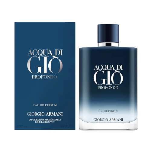 Acqua Di Gio Profondo by Giorgio Armani 6.7 oz EDP Refillable for Men