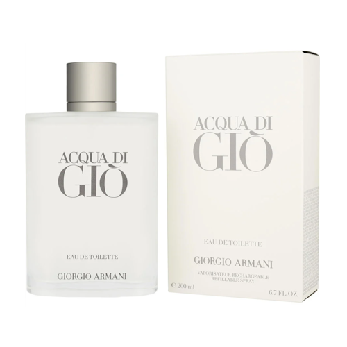 Acqua Di Gio by Giorgio Armani 6.7 oz EDT Refillable for Men